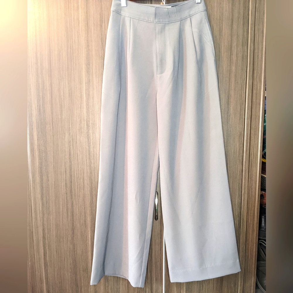 Modern Citizen 545 Gray Wide Legged Trousers, Small
